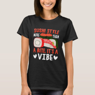Camiseta Estilo de Sushi Mais do que uma Mordida