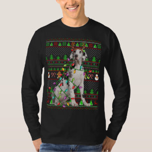 Camiseta Estilo de Sweater Feio Xmas Luz Grande Cachorro Da