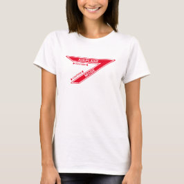Camiseta Estilo de t-shirt do modo de avião para marcação d