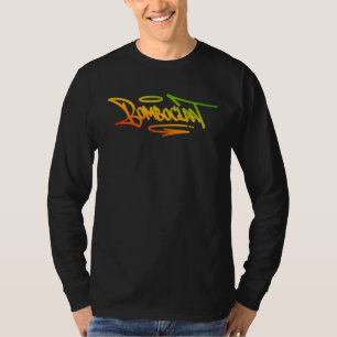 Camiseta Estilo de Tag de Grafite Bomboclaat Cores Rasta Re