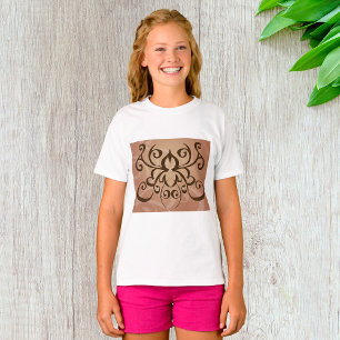 Camiseta Estilo de Tatuagem de Rolo Tribal Elegante