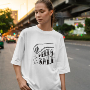 Camiseta Estilo de Tatuagem de Sal de Deslocação Mão