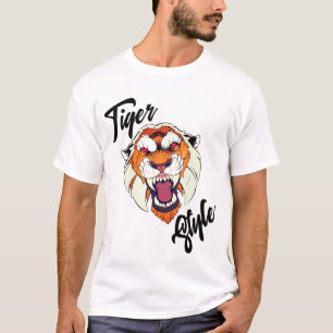 Camiseta Estilo de Tigre