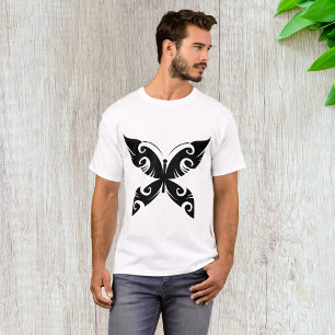 Camiseta Estilo de Tinta Preta Negros Branca com Tatuagem d