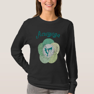 Camiseta Estilo de Treino de Força Acroyoga Geometria Sagra