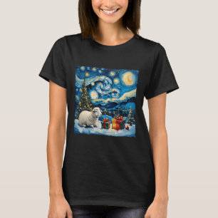 Camiseta Estilo de Van Gogh Starry Night Winter