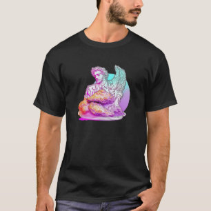 Camiseta Estilo de Vaporwave de Galinha Seco Estético de Vi