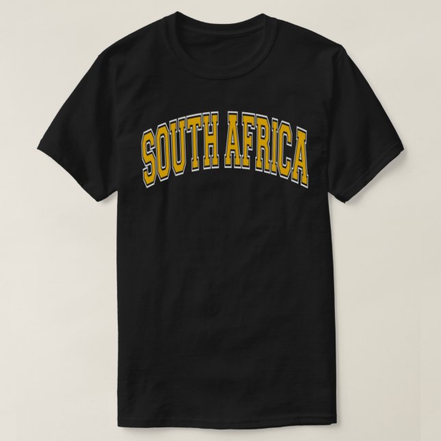 Camiseta Estilo de Varsity na África do Sul Amber Tet Pullo (Frente do Design)