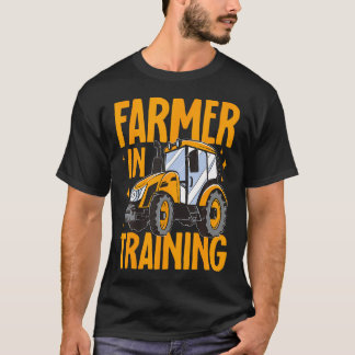 Camiseta Estilo de Vida Agrícola Trator Fazendeiro em Trein