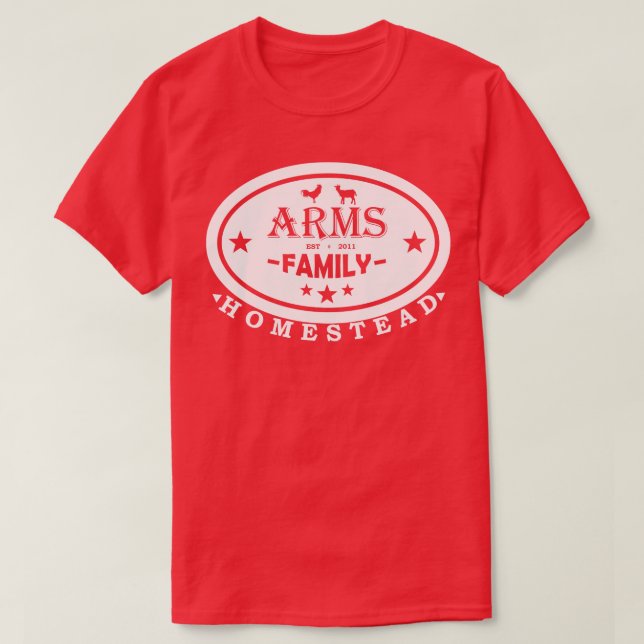 Camiseta Estilo de Vida da Família de Armas (Frente do Design)