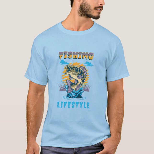 CAMISETA ESTILO DE VIDA DA PESCA (Frente)