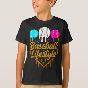 Camiseta Estilo de vida de beisebol, Sorvete de gotejamento