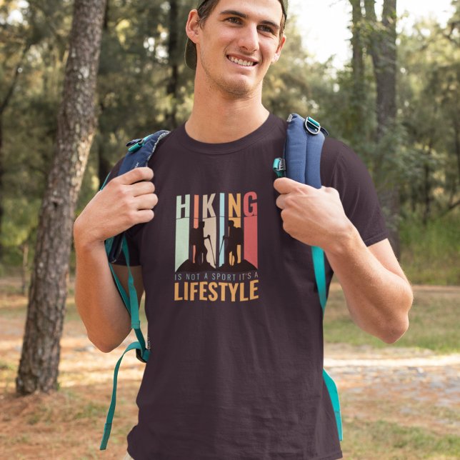 Camiseta Estilo de Vida de Caminhada Vintage (hiking lifestyle)