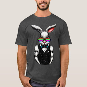 Camiseta Estilo de vida de coelho branco