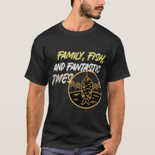 Camiseta Estilo de vida de família, peixes e momentos fantá