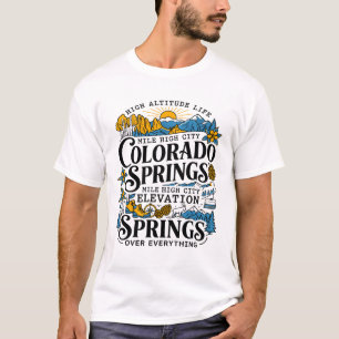 Camiseta Estilo de vida de montanha de grande altitude de C
