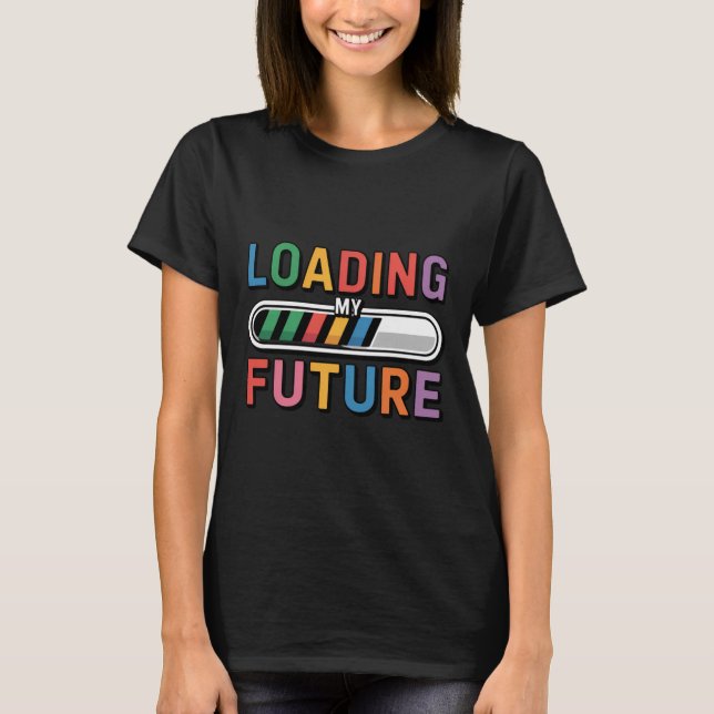 Camiseta Estilo de Vida Digital Moderno Citação Divertida C (Frente)