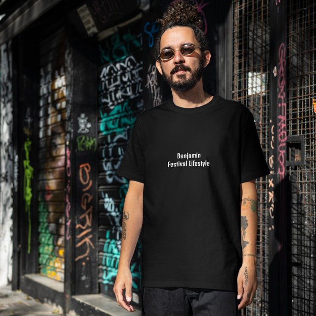 Camiseta Estilo de vida do Festival Negro (Criador carregado)