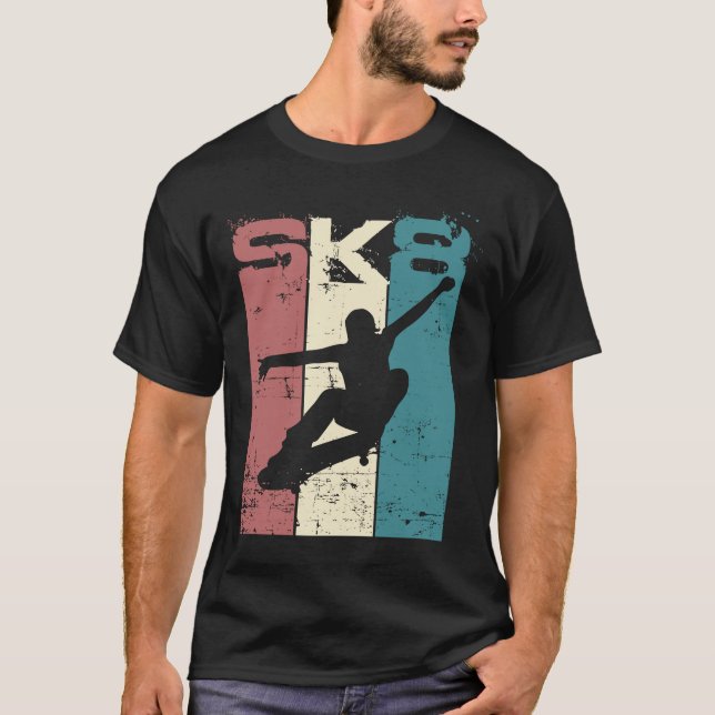 Camiseta Estilo de vida do skate Vintage (Frente)
