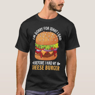 Camiseta Estilo de Vida Foodaholico Queijo Hamburger Comida