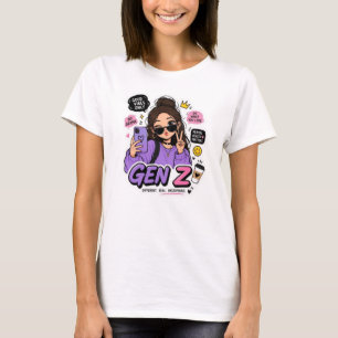 Camiseta Estilo de Vida Gen Z Tendência