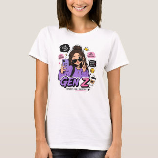 Camiseta Estilo de Vida Gen Z Tendência