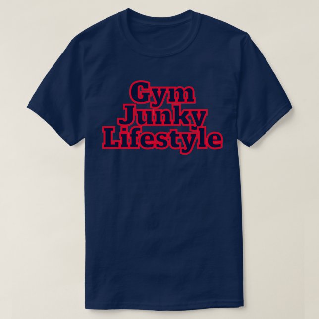 CAMISETA ESTILO DE VIDA GYM JUNKY 6 (Frente do Design)