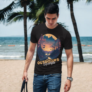 Camiseta Estilo de vida no exterior   Aventura em Montanha 