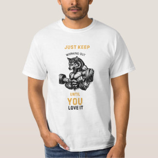 Camiseta estilo de vida no ginásio