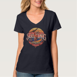 Camiseta Estilo de vida retrógrado do Surfing sun angustiad