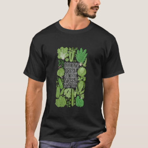 Camiseta Estilo de Vida Vegano Engraçado Verde Fresco à Bas