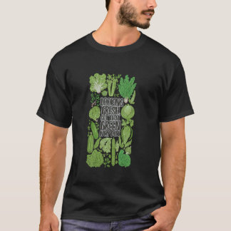 Camiseta Estilo de Vida Vegano Engraçado Verde Fresco à Bas