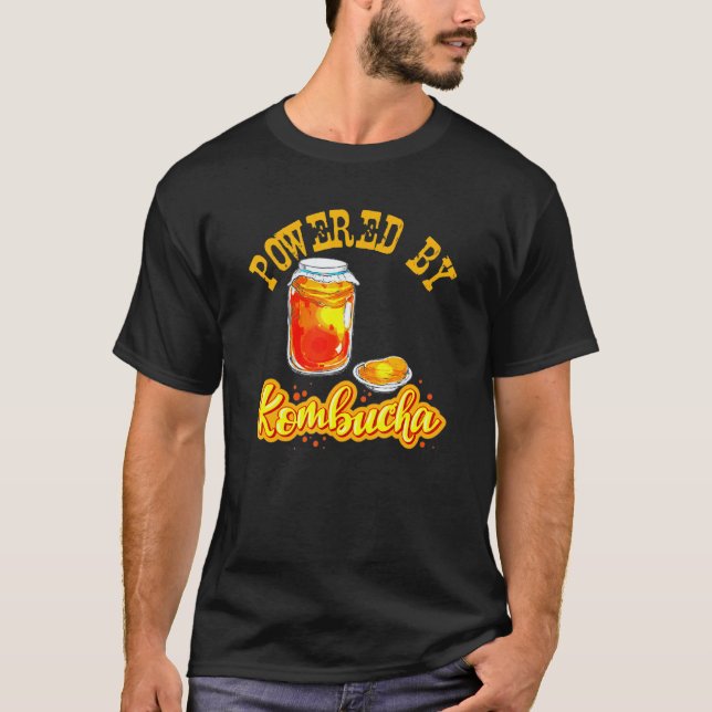 Camiseta Estilo de Vida Vegano Saudável com Kombucha (Frente)