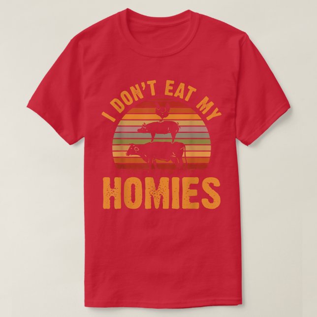 Camiseta Estilo de vida vegetariano saudável (Frente do Design)
