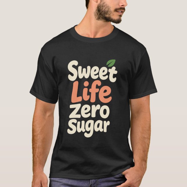 Camiseta Estilo de Vida Zero Açúcar Controle de Glicose Cet (Frente)