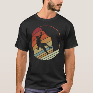 Camiseta Estilo de Vinatge Retroativo Esportivo Escala em P