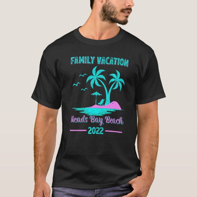 Camiseta Estilo de Vintage 2022 - Férias da Família (Frente)