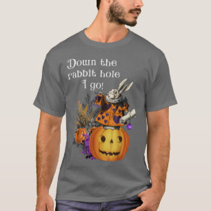 Camiseta Estilo de Vintage Assombrado Dia das Bruxas Alice 