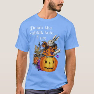 Camiseta Estilo de Vintage Assombrado Dia das Bruxas Alice
