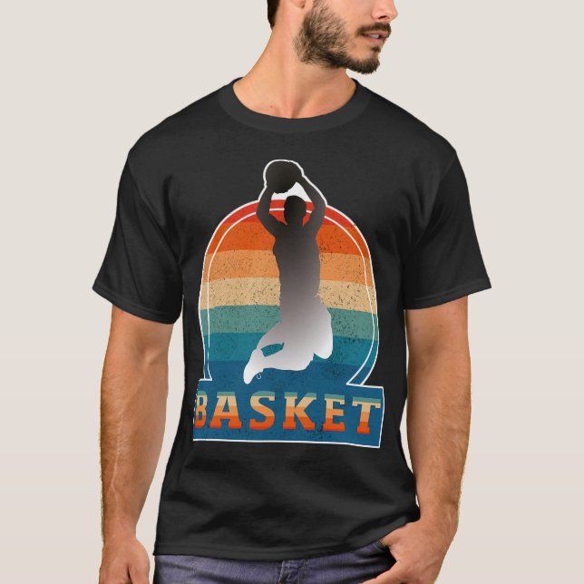 Camiseta Estilo de Vintage - Basquete (Frente)