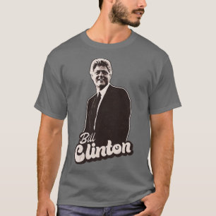 Camiseta Estilo de Vintage Bill Clinton Saxophone 90