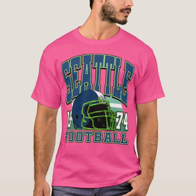 Camiseta Estilo de Vintage de Futebol Seattle (Frente)