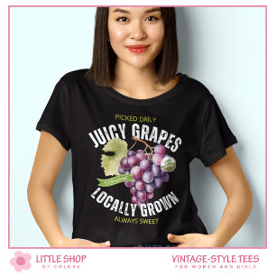 Camiseta Estilo de Vintage Fruta Gráficos Concord