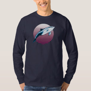 Camiseta Estilo de Vintage - Golfinho Retroativo