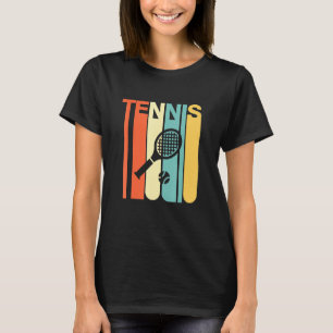 Camiseta Estilo de Vintage Retro Tênis do Esporte Racket