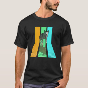 Camiseta Estilo de Vintage Retroativo 80s Estilo Azul