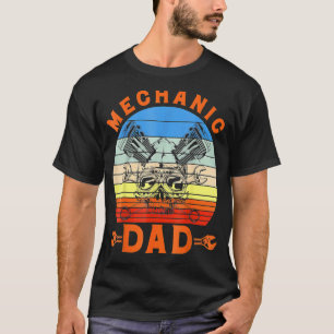 Camiseta Estilo de Vintage Retroativo do Pai Mecânico
