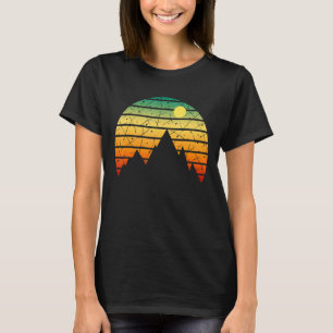 Camiseta Estilo de Vintage solar externo monta a natureza s