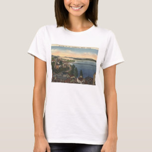 Camiseta Estilo de Vintagem do Newport VT Lake Memphremagog