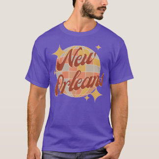 Camiseta Estilo de Vintagem Retroativa da Nova Orleans City
